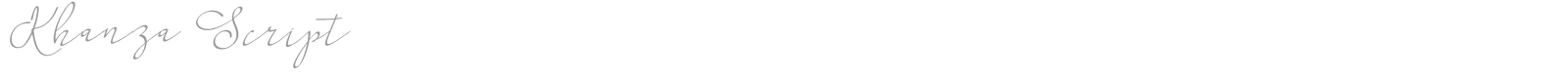 Khanza Script font preview